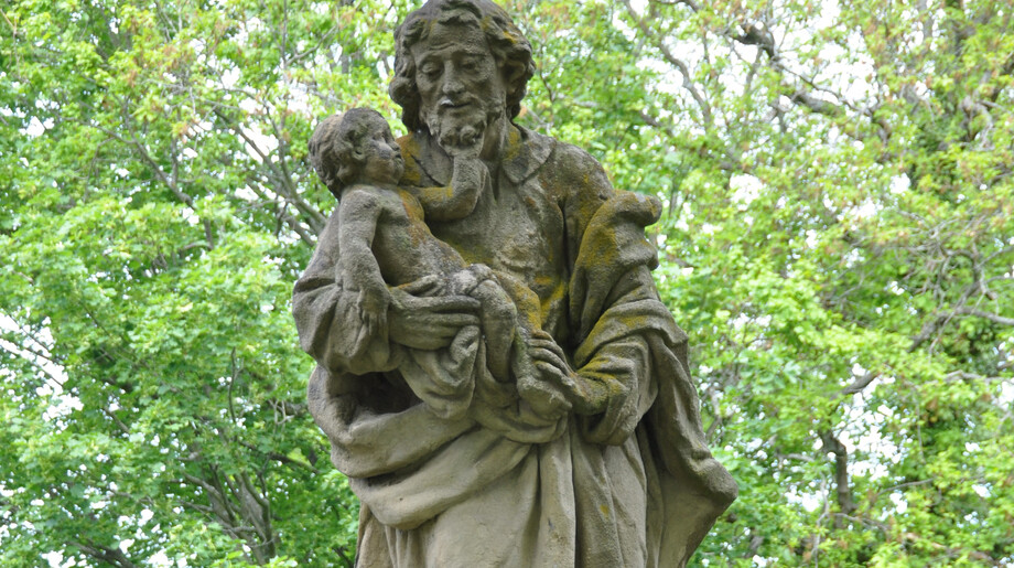 Klenová, sv. Josef, před restaurováním