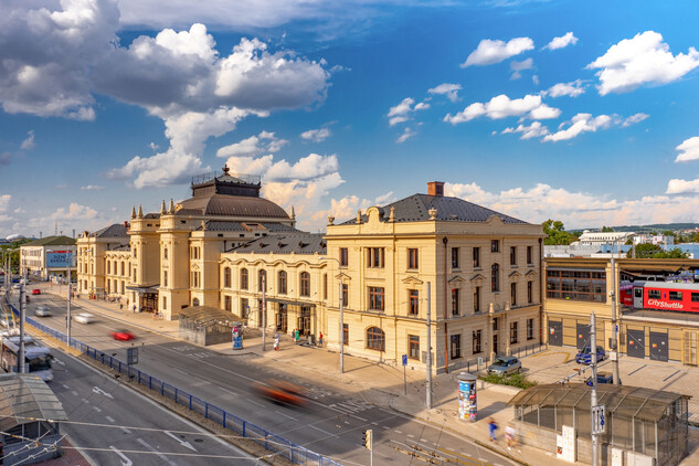 Obnova výpravní budovy v železniční stanici České Budějovice