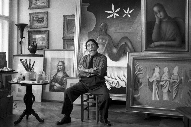 Jan Zrzavý s Kleopatrou, 1955 | © Václav Chochola / © Archiv B&M Chochola