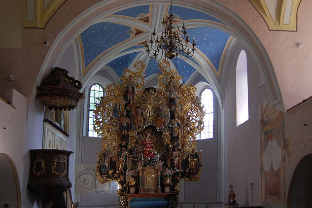 Hřbitovní kostel Panny Marie v Horním Maršově, interiér